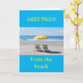 CARTE **JOYEZ NOËL** À MA FAVORITE *BEACH BUM* (Fleur jaune)