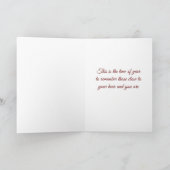 CARTE **JOYEZ NOËL** À MON AMOUR (Intérieur)