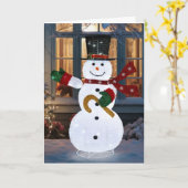 CARTE **JOYEZ NOËL** À MON **FRÈRE** (Fleur jaune)