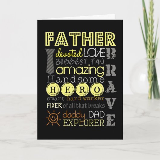 CARTE **JOYEZ NOËL** À MON "PÈRE" AMOUREUX (Devant)