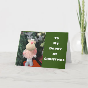 CARTE **JOYEZ NOËL DADDY** DE LA FILLE