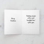 CARTE "JOYEZ NOËL ET UNE NOUVELLE ANNÉE TRÈS HEUREUSE" (Intérieur)