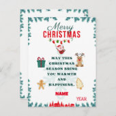 CARTE JOYFUL CHRISMAS (Devant / Derrière)