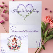 Carte Joyful First Mother's Day Card avec maman et