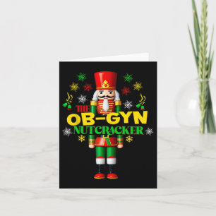 Carte Joyful Nutcracker Ob-gyn Fun Festin Noël Gyn