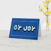 Carte Joyous Chrismukkah Time Grey Card (Fleur jaune)