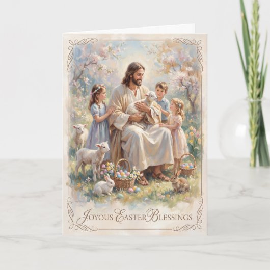 Carte Joyous Easter Blessings Easter Card (Devant)