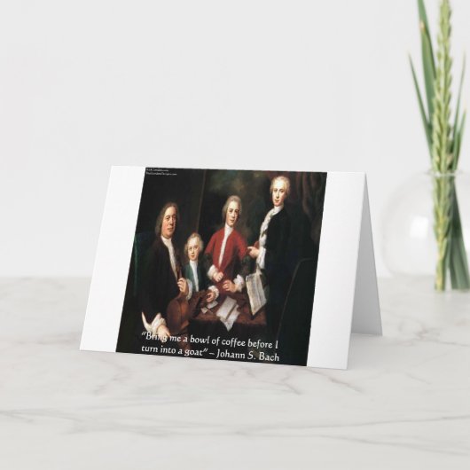 Carte JS Bach Graphic & Funny Coffee Quota Toxiques & Ca (Devant)