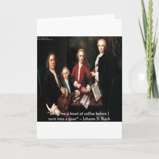 Carte JS Bach Graphic & Funny Coffee Quota Toxiques & Ca (Devant)