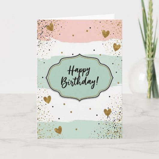 Carte Jubilant Mint Gold (Devant)