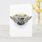 Carte Jubilé 40 (Fleur jaune)