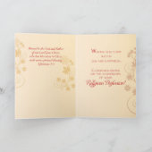 Carte Jubilé Anniversaire Croix de la Nun, Fils, Fleurs (Intérieur)