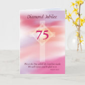 Carte Jubilé de diamant, 75 ans en tant que religieuse (Fleur jaune)