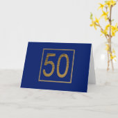 Carte Jubilé d'or (Fleur jaune)