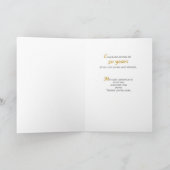 Carte Jubilé d'or bleu avec croix (Intérieur)