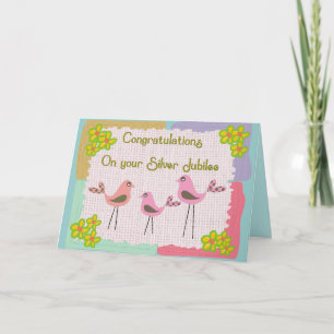 Carte Jubilée Argent Pour Les Soeurs