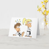 Carte Judo-Enfants (Fleur jaune)