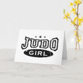 Carte Judo Girl (Fleur jaune)