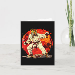 Carte Judo Léopard Nature Kickboxing Taekwondo Martial