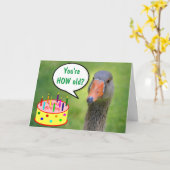 Carte Jugement Goose Funny Anniversaire (Fleur jaune)