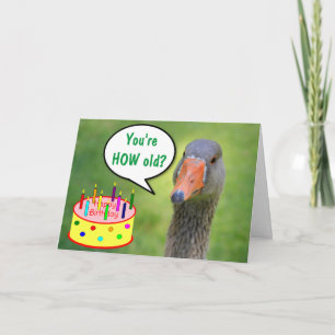 Carte Jugement Goose Funny Anniversaire