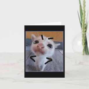 Carte Jugement Kitty Funny Amoureux des chats Angry Kitt