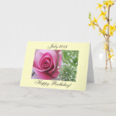 Carte Juillet 2013 anniversaire (Fleur jaune)