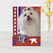 Carte Juillet 4 Firecracker - Maltais (Fleur jaune)