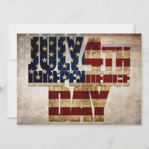 Carte Juillet 4 Jour de l'Indépendance Conception du dra