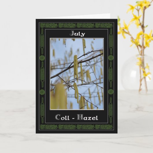 Carte Juillet Anniversaire Celtic Oracle Divination (Fleur jaune)