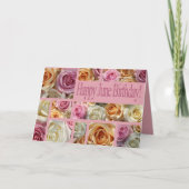 Carte Juin Anniversaire Rose Mois de naissance Fleur (Devant)