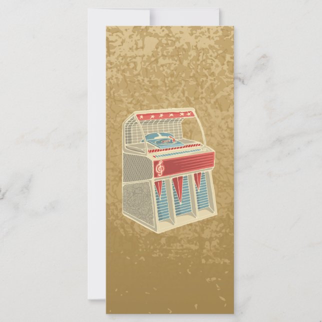 Carte Juke-box Grunge (Devant)