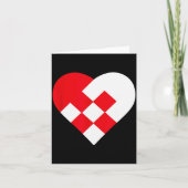 Carte Julehjerte Danish Pleated Christmas Hearts (Devant)