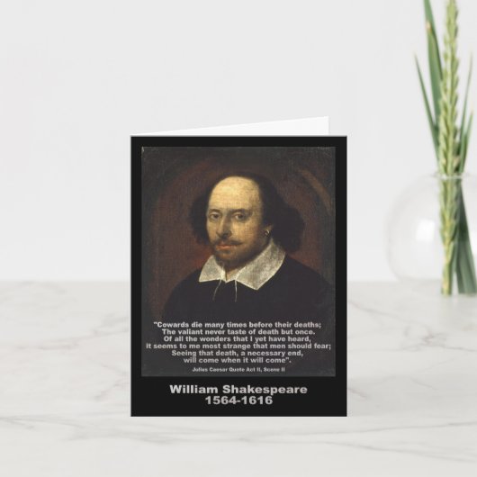 Carte ~ Jules César de citation de Shakespeare (Devant)