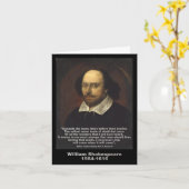 Carte ~ Jules César de citation de Shakespeare (Fleur jaune)