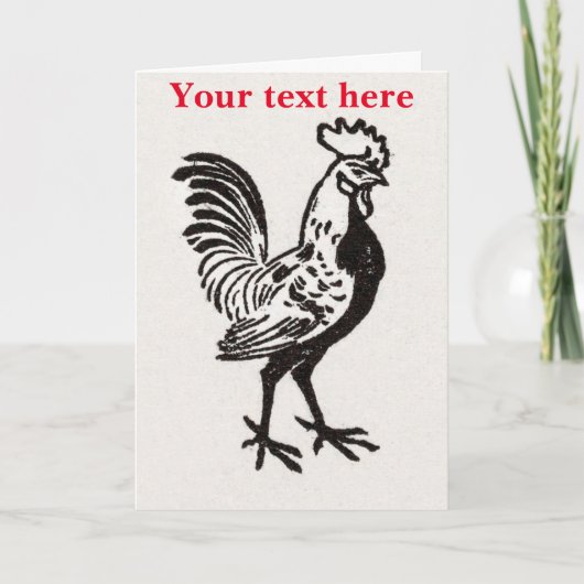 Carte Julie de Graag Rooster (Devant)