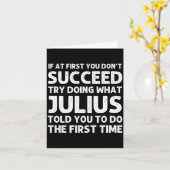 Carte Julius Gift Name D Birthday Funny Chris  (Fleur jaune)