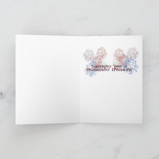 Carte July 4th Firecracker (Intérieur)