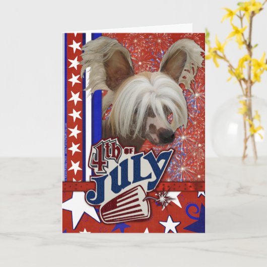 Carte July 4th Firecracker (Fleur jaune)