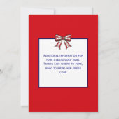 Carte July Fourth with Fireworks in Red White and Blue (Dos)