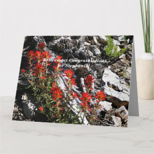 Carte JUMBO Nom personnalisé Retraite Félicitations