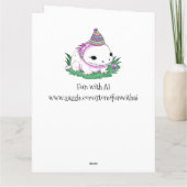 Carte Jumbo Taille personnalisée Axolotday (Dos)