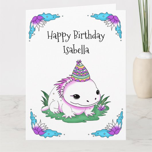 Carte Jumbo Taille personnalisée Axolotday (Devant)