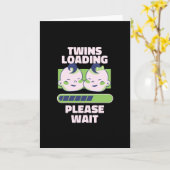 Carte Jumeaux Chargement de grossesse Grossesse (Fleur jaune)