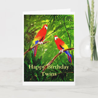 Carte Jumeaux de joyeux anniversaire