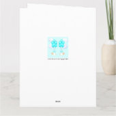 Carte Jumeaux Nouveau-Nés Garçons (Dos)