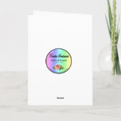 Carte jumelle de filles de félicitations (Dos)