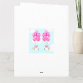 Carte jumelles filles (Dos)