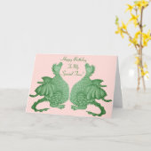 Carte jumelles mythiques de créatures d'imaginaire de (Fleur jaune)