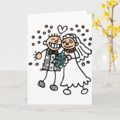 Carte Jump de mariée et de chambre pour la joie (Fleur jaune)